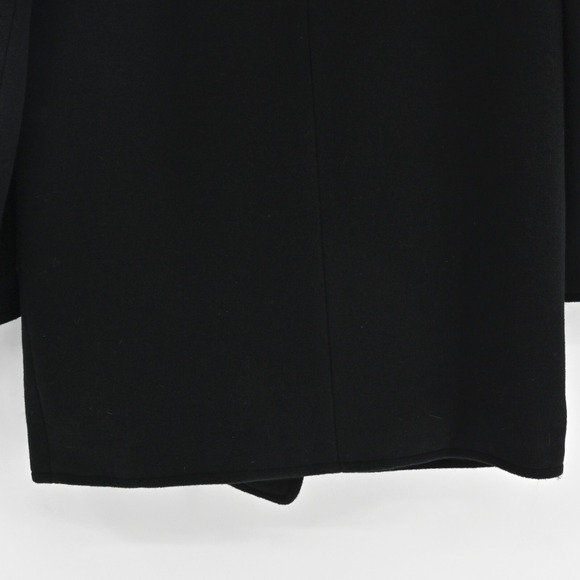 Vtg‎ ANNE KLEIN Womens Wool Pea Coat Size XS Black Mid Double Breasted USA 90s - Picture 13 of 13